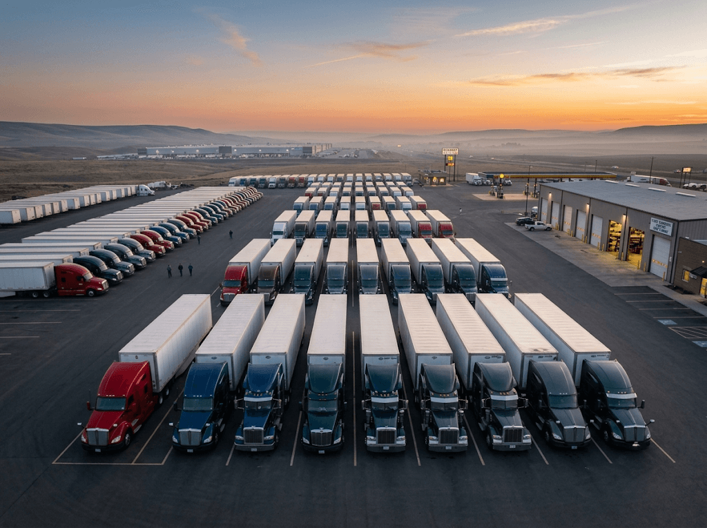 Fleet in the yard